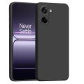 OnePlus Nord CE5 Silicone Matte Flexible Soft Phone Case- Black & Blue - Phone Back Cover.