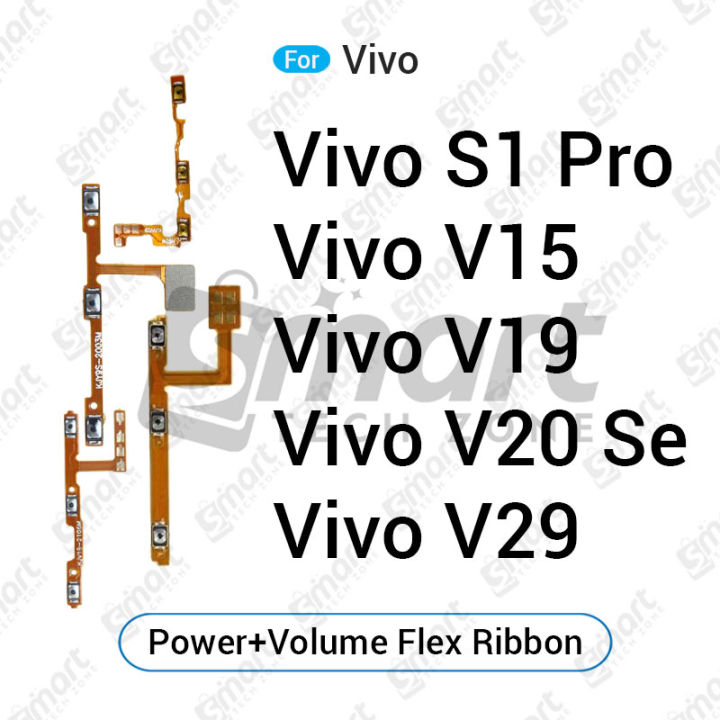 Vivo S1 Pro V15 V19 V20SE V29 Power on / off Switch Button Side Volume Up Down Buttons Flex Cable Replacement Parts