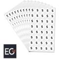 Size Tags Sticker White S-XS-M-L-XL-XXL-Mix or Any Size.