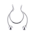 1pcs U Shaped Nose Ring Hip Hoop Septum Rock Stainless Steel Magnet Nose Piercing Punk Piercing Body Jewelry.