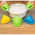 2PC Grip Oven Pot Holder Baking BBQ Cook Tools Mini Kitchen Non-slip Heat Resistant Oven Mitts Silicone Glove.