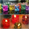Romantic Jelly Candles 6pcs, Cute Jelly Candle, Dream Ocean Candles, Glass Gel Candles, Jelly Wax Candles Valentines Day, Wedding, Birthday Party Celebration Candle Flame, Small Multicolour Smokeless Decorated Mini Cute Little Glass Jelly Gel Candles. 
