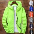 Hop Reflective Noctilucent Hooded Jacket LuminoRunning Srting Mens Light Jackets Coats Waterproof Coat Outwear.