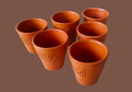 Clay tee cup set. Clay Cup. Matir cup. Matir Tea cup. Handmade.Clay Tea Cup. Master cup set. 6 pis cups in a box.