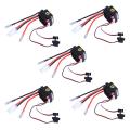 5X Rc ESC 320A 6-12V Brushed ESC Speed Controller with 2A BEC for RC Boat U6L5. 