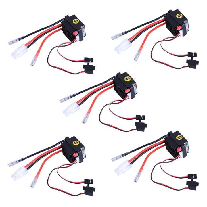 5X Rc ESC 320A 6-12V Brushed ESC Speed Controller with 2A BEC for RC Boat U6L5