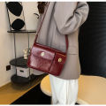 Korean version niche design retro twin bag, commuting versatile, hand-held cross-body premium shoulder bag.