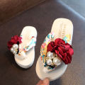 Summer new non-slip children's flip-flops girls fashion beach shoes pinch sandals female flowers slippers women wear.