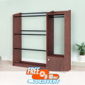 CUPBOARD Alana, Strong structure 4/4 fit Alna with 1 Door Storage Cabinet, Modern Home Cloths Hanging Cabinet Alana by Nice Furniture.