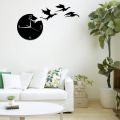 Creative Acrylic Wall Clock Flying Dragon Mute DIY Wall Sticker Wall Clock Children's Room Decoration Mirror Wall Clock(null).
