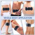 Electric Pulse TENS Muscle Stimulator Pad, Rechargeable Pain Relief Device for Back, Legs & Body Relaxation - Wireless EMS Neck & Shoulder Massager. 