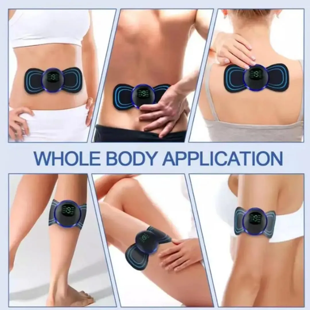 Electric Pulse TENS Muscle Stimulator Pad, Rechargeable Pain Relief ...
