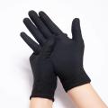 Black Cotton Gloves Women Men Mittens Hand Gloves Full Finger Household Kitchen Laboratory Cleaning Food Baking Tool.