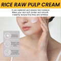 1.8oz Rice Repair Face Cream Moisturizing Fade Fine Lines Repair Skin Barrier Face Cream Rice Face Cream Rice Moisturizing Cream.