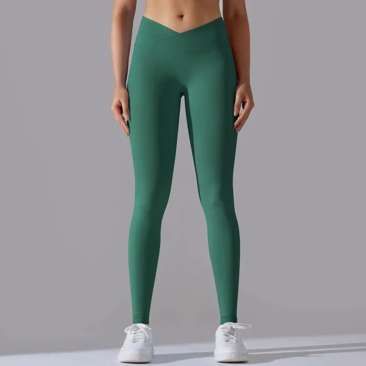 Crossover%20Waist%20Women%20Yoga%20Leggings%20Hips%20Lifting%20Gym%20Leggings%20Seamless%20Sport%20Pants%20High%20Waist%20Fitness%20Leggings%20Workout%20Running%20-%20Image%202