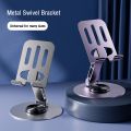 Full Metal Folding 360 ° Rotating Desktop Mobile Phone Holder Stand For iphone ipad Universal Portable Mechanical Metal Stand. 
