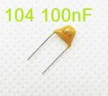10Pcs- 104 Multilayer MLCC 50V 100nF Ceramic Capacitor 104 Ceramic Capacitor 50V Monolithic Ceramic Chip Capacitor 5.08mm Pitch MLCC Non-Polarized 2 Pin Leads. 