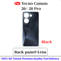 For Tecno Camon 20/ 20 Pro CK6 CK6n CK7 CK7n Side Frame + Back Panel Housing + Camera Glass Back shell Replacement Spare Parts. 