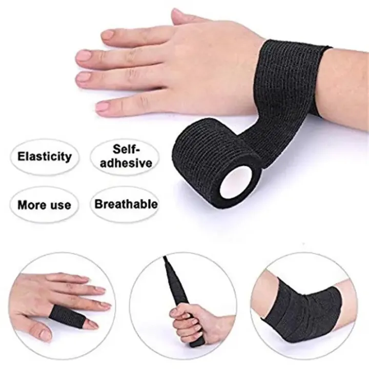 Black%20Tape%20Tattoo%20Handle%20Bandage%20Anti-slip%20Athletic%20Nonwoven%20Waterproof%20Disposable%20Self-adhesive%20Elastic%20Bandage%20Grip%20Cover%20Wrap%20-%20Image%205