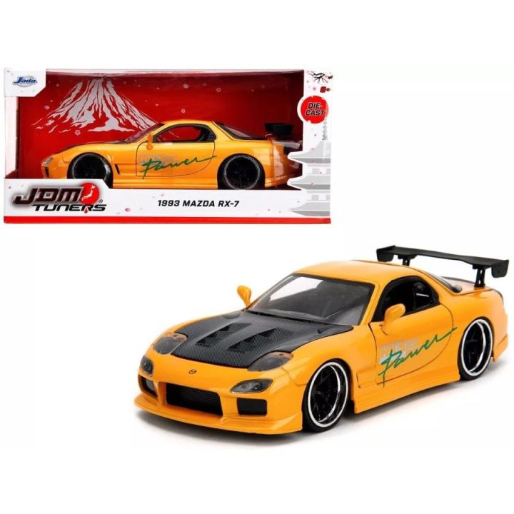 JADA 1:24 JDM TUNERS 1993 Mazda RX-7 Die-Cast Vehicles Alloy Model Car Toys For Gift Collection