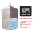 Ultrasonic Wireless Water Tank Liquid Depth Level Meter Sensor LED Display Black & White TS-FT002. 