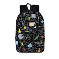 Mathematical Formula Backpack Chemistry Experimental Youth School School Bag Travel Large Capacity Storage Bag Backpack Gift.