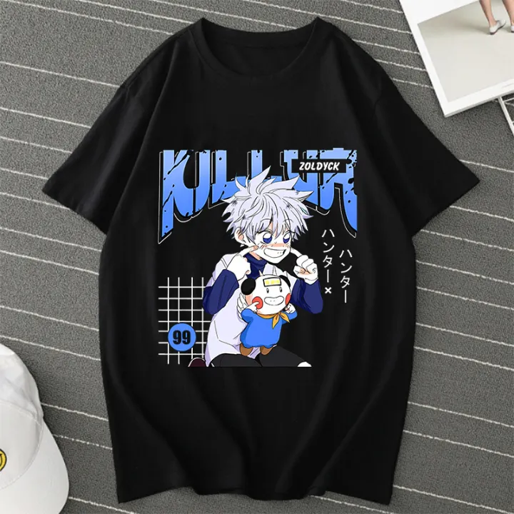 Anime%20Hunter%20X%20Killua%20Zoldyck%20T%20Shirts%20Men/women%20HXH%20T-shirt%20Casual%20Plus%20Size%20Streetwear%20Summer%20Men%20Clothing%20Tops%20-%20Image%203