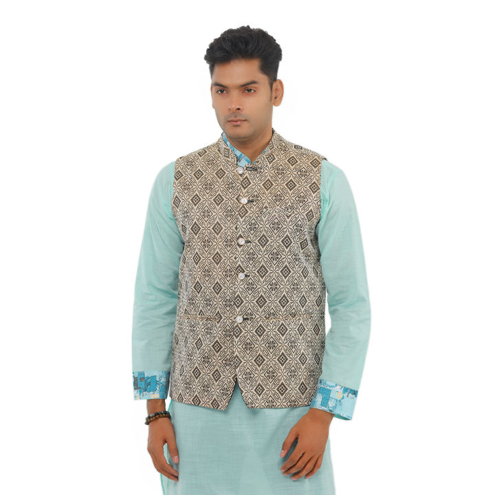 Black printed Katan .koti party drees ,weading wear koti for men