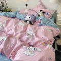 【Factory Store】Xiaohongshu Internet celebrity pastoral style, fresh floral yellow polka dot bed sheets, three or four pieces of bed sheets, one piece of dropshipping. 