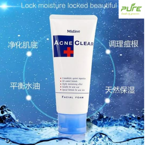 Mistine Acne Scar Clear Oil Blemish Control Facial Foam Face Wash From Thailand