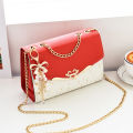 Trendy Chinese PU Leather Women one shoulder sequins Crossbody bags.