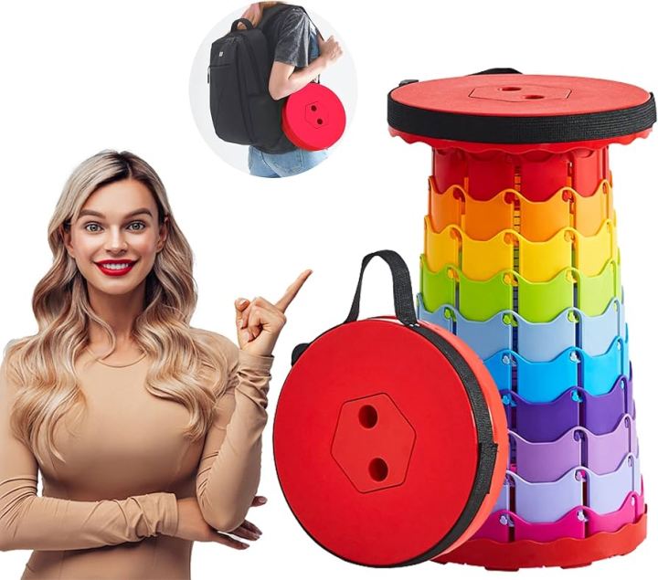 Portable Retractable Stool Outdoor Safe Stable Folding Camping Fishing Chair