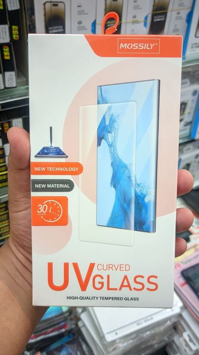 MOSSILY UV Curved Screen Tempered Glass Film Protector For Oneplus 1+7 Pro / 1+7T Pro / 1+8 Pro / 1+9 Pro/ 1+10 Pro/ 1+11 Pro / 11R / 1+12 / 1+12R