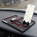 Anti-slip Multifunctional Car Dashboard Mat Keys Cell Phone Stand Holder Pad. 
