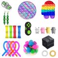 【Happy baby toy store】Fidget popper fidget pack fidjet toy popite antistress anti-stress straesantes Polka antistress Push touch toy Random style 1pcs.