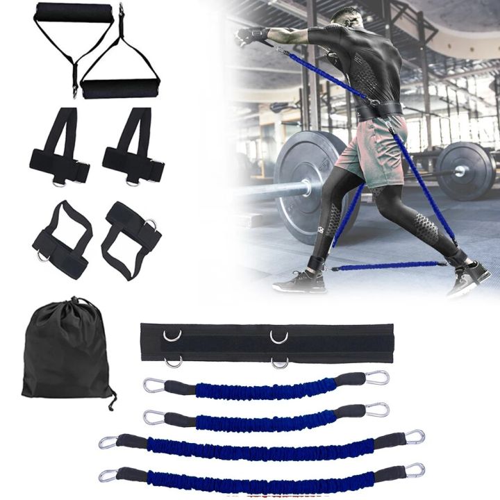 1 Set Resistance Band Boxing Muay Training Stretching Strap Set Gym Workout Fintess Exercises Waist Leg Strength Training BeltFitness Accessories