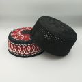 New Muslim Men Prayer Hats Cotton Embroidery Caps Arab Man Saudi Arabia Islamic Hat Turban Hijab Jewish Cap Islam Headscarf. 