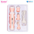 Kemei KM-3024 Multifunctional 4 in 1 Face, Eyebrow, Nose, & Lady Shaver for Women. 