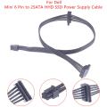 Mini 6 Pin to 2 SATA Hard Drive Cable SSD Power Supply Cable Optical Drive Power Cord for Dell Motherboard Interface Jessica. 