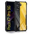 For Xiaomi POCO X7 Pro ,Redmi Turbo 4 Case XUNDD Airbags Shockproof Transparent PC+TPU Camera Protection Cover for Redmi Turbo4 Back Cover Case for Mi Poco X7 Pro 5G | Xiaomi Redmi Turbo 4 5G 360 Degree Protection | Protective Design.