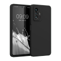 Xiaomi 11T/11T Pro Silicone Matte Flexible Soft Phone Case - Black - Phone Back Cover.