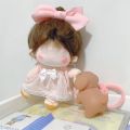 Colorful Cotton Doll Skirt for 10cm/20cm Doll Clothes Plush Doll's Clothing Handmade Outfit Accessories Fashion Kids Toys Gift Luhuai CVC. 