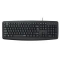 Rapoo NK2600 Spill-resistant Black Wired USB Keyboard.