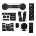 Radio Climate Headlight Window Switch Button Repair Decal Sticker For VW Touareg. 