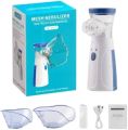 Portable Mesh Nebulizer Machine – Quiet Handheld Inhaler for Adults & Kids, Travel Friendly. 