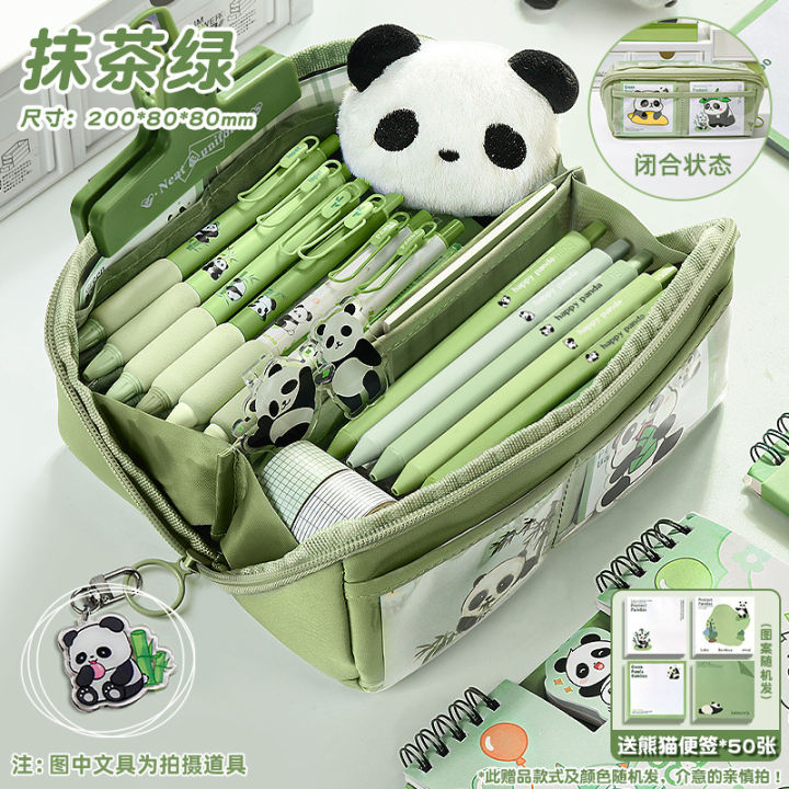 10%20layer%20Panda%20High%20Appearance%20Transparent%20Pen%20Bag%20Boys%202023%20New%20Large%20Capacity%20Stationery%20Box%20for%20Elementary%20School%20Students%20-%20Image%202