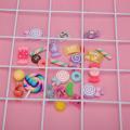 【Yurui】30pcs DIY Scrapbooking Candy Flatbacks Jewelry Crafts For Phone Case Resin Charms Filler Supplies Colorful Slime Beads Accessories. 