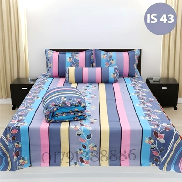 Comforter for heavy Winter King size 5 pieces cxcclusive combo set comforter pillow cover bedsheet 43