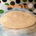 400 pieces 8x8 (INCH) ruti or parata making or preserving paper (Food grade). 