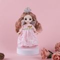 16cm Bjd Dolls 1/12 Mini Bjd Toys 13 Joint Moveable Cute Pouting Doll Fashion Princess DIY Dress Up Toys for Girls Birthday Gift. 
